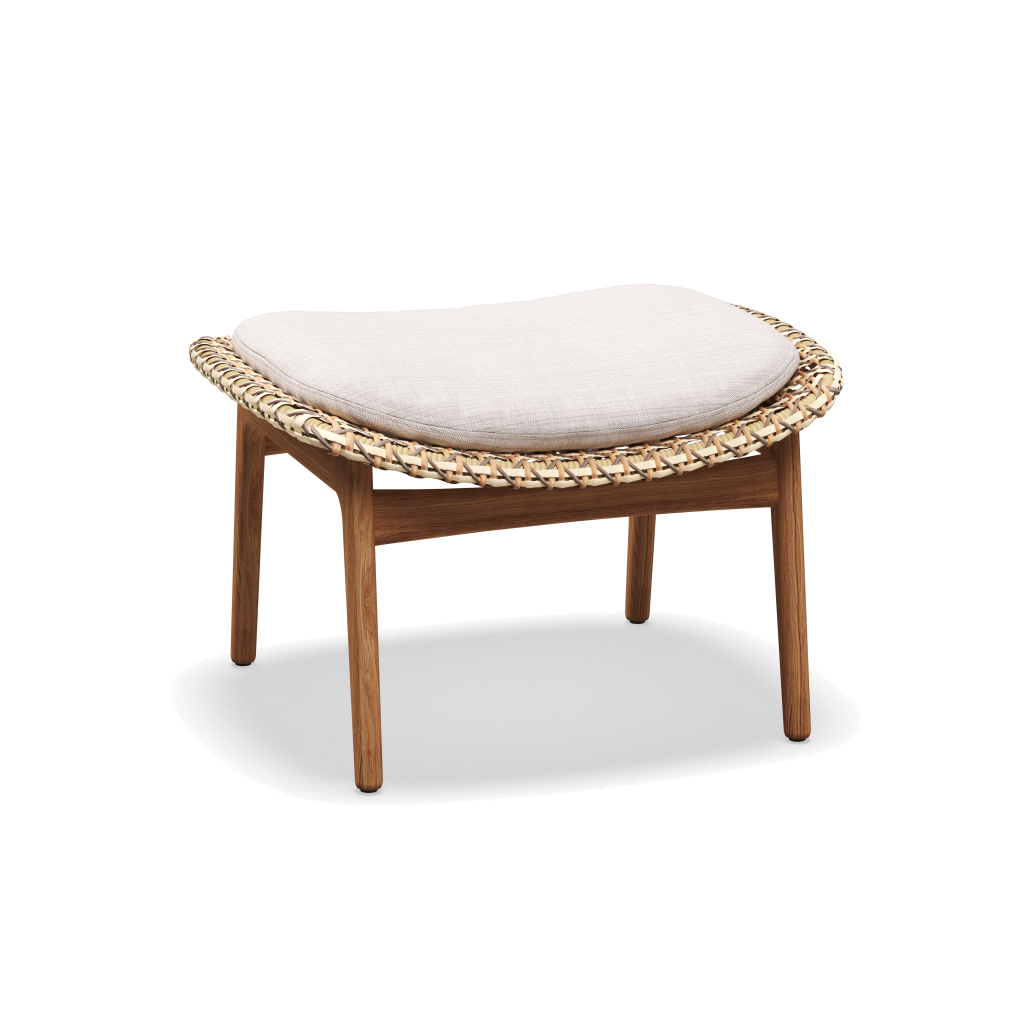 Kay Ottoman — Harvest Wicker met Willa Parchment