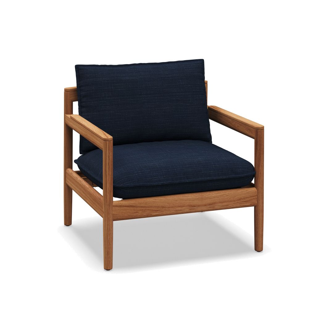 Saranac Lounge Chair — Willa Denim