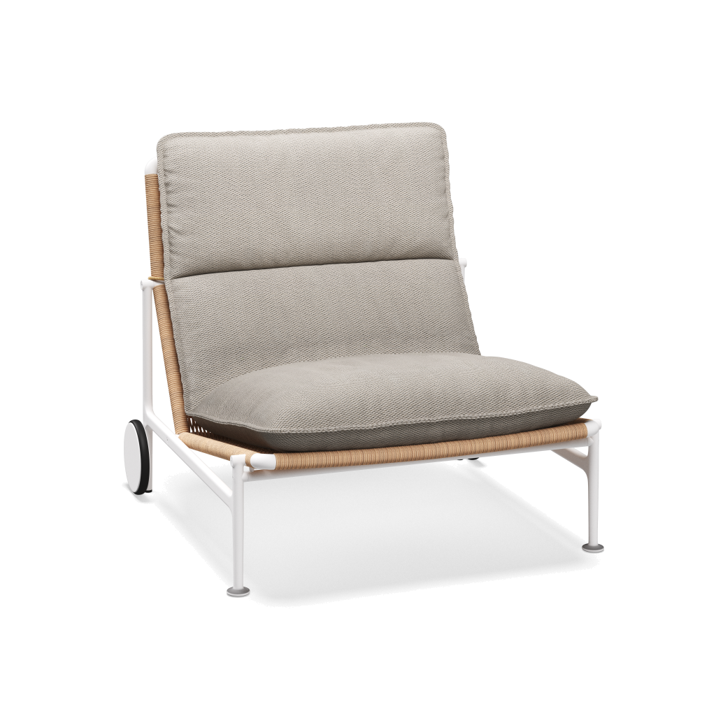 Zenith loungestoel — White Wheat met Lopi Marble