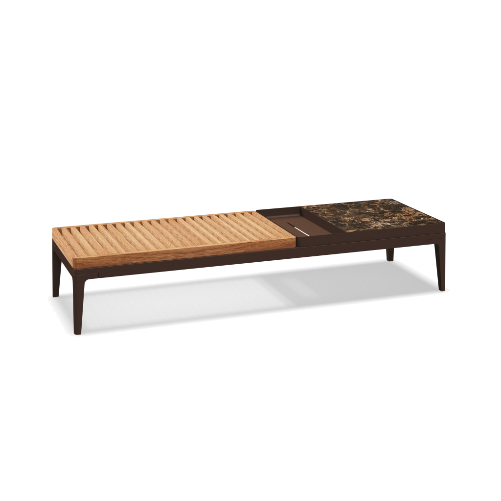 Grid salontafel - Java Natural Teak Emperor