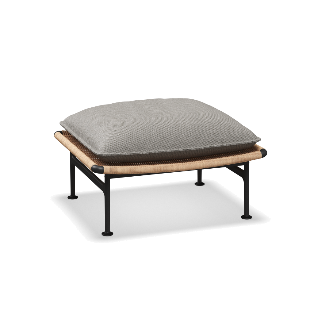 Zenith ottoman — Meteor Wheat met Dot Putty