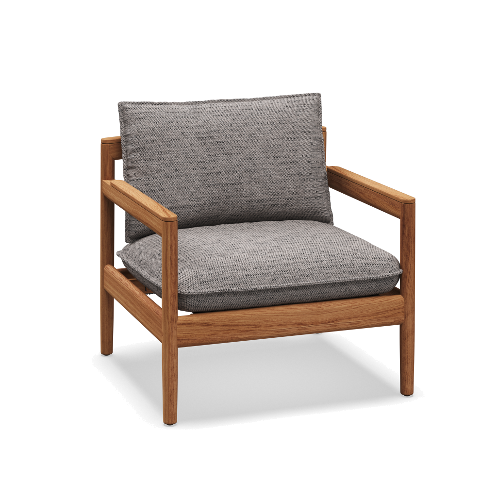 Saranac Lounge Chair — Zenith Pebble
