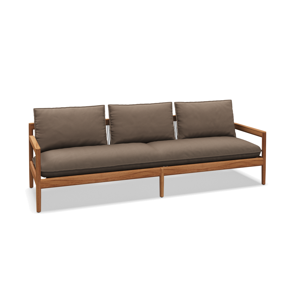Saranac 3-Seater Sofa — Fife Nickel