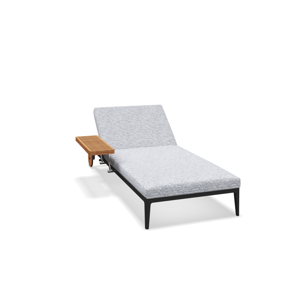 Grid ligbed - Meteor Natural Teak met Zenith Denim