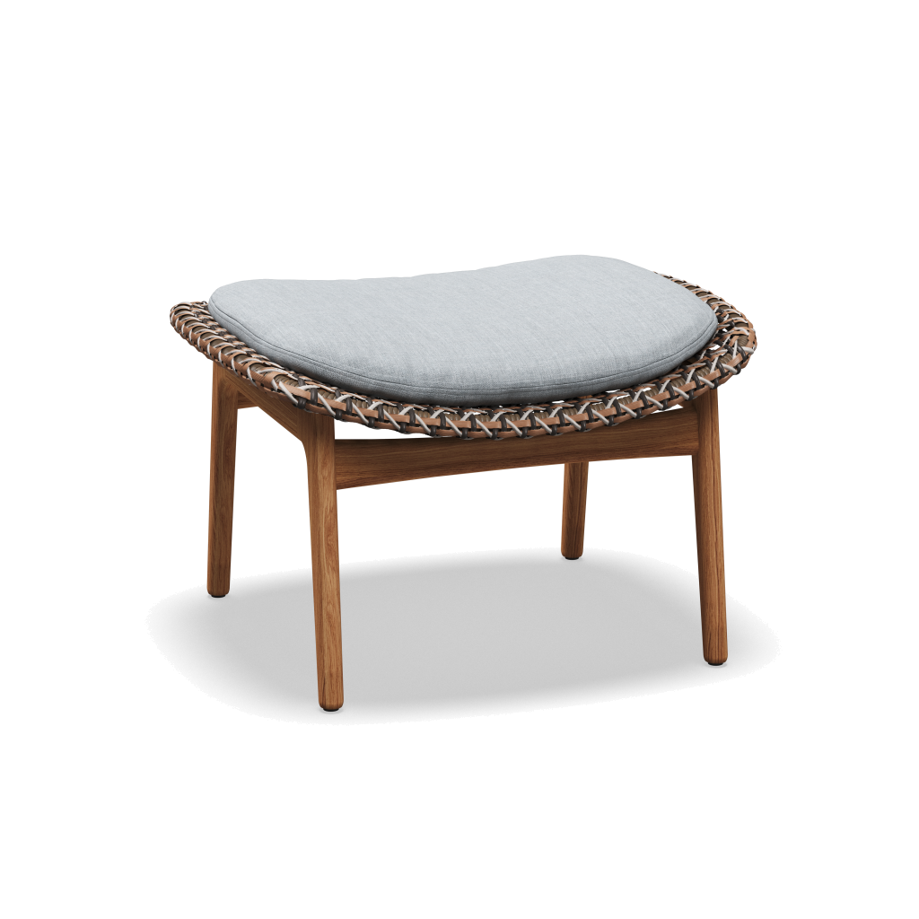 Kay Ottoman — Brindle Wicker met Willa Sky