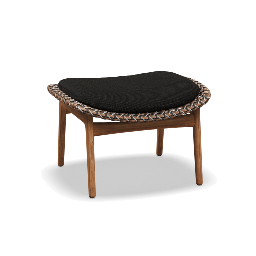 Kay Ottoman — Brindle Wicker met Ravel Sable