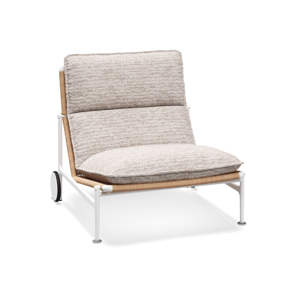 Zenith loungestoel — White Wheat met Zenith Dune