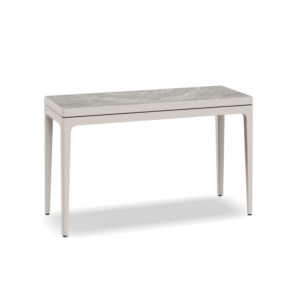 Grid kleine consoletafel keramisch - Bone Grigio