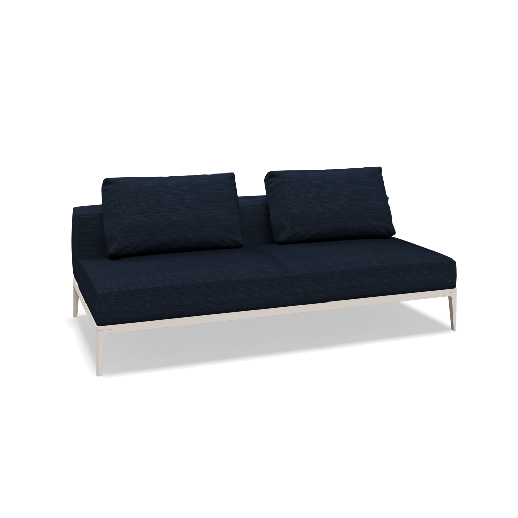 Grid midden element - Bone met Willa Denim