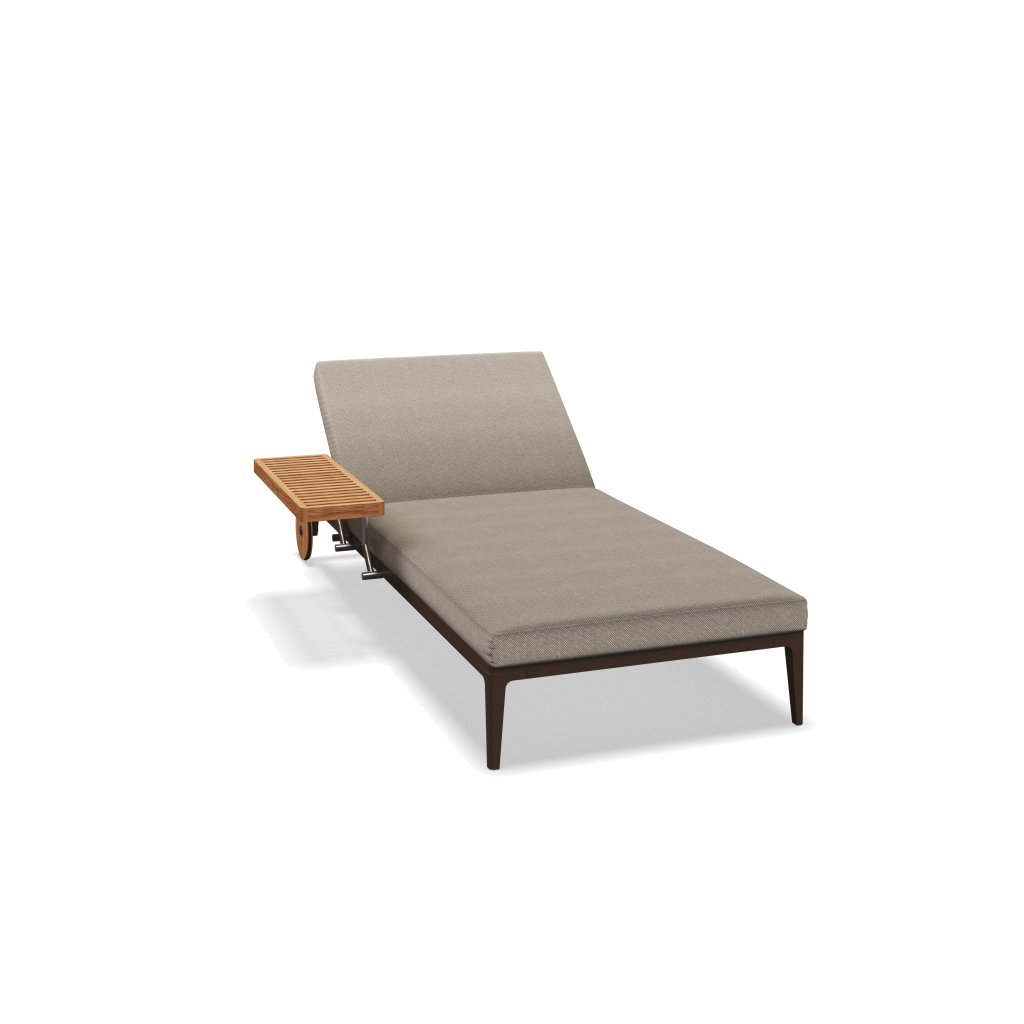 Grid ligbed - Java Natural Teak met Robben Grey