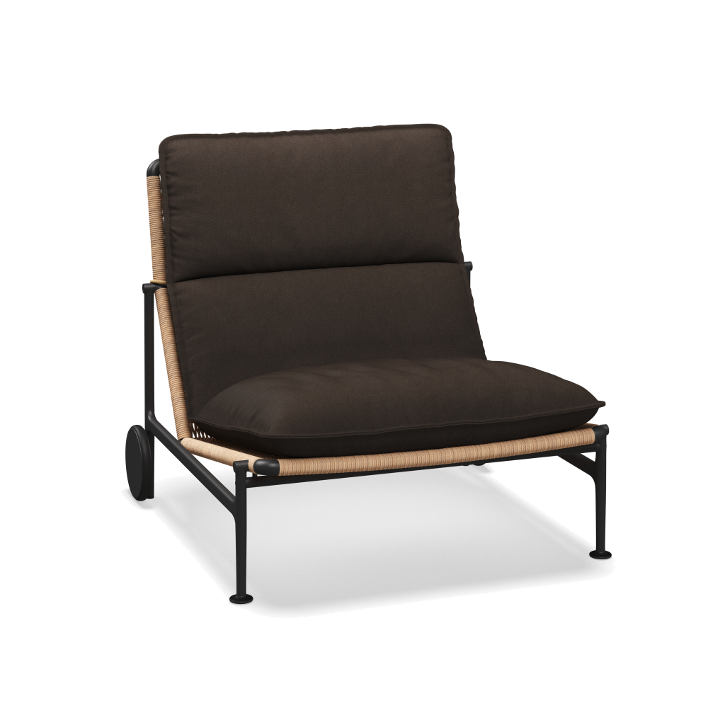 Zenith loungestoel — Meteor Wheat met Heritage Sable