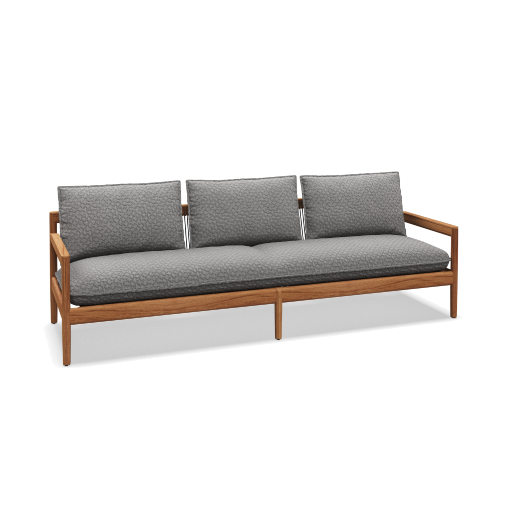 Saranac 3-Seater Sofa — Wave Gravel