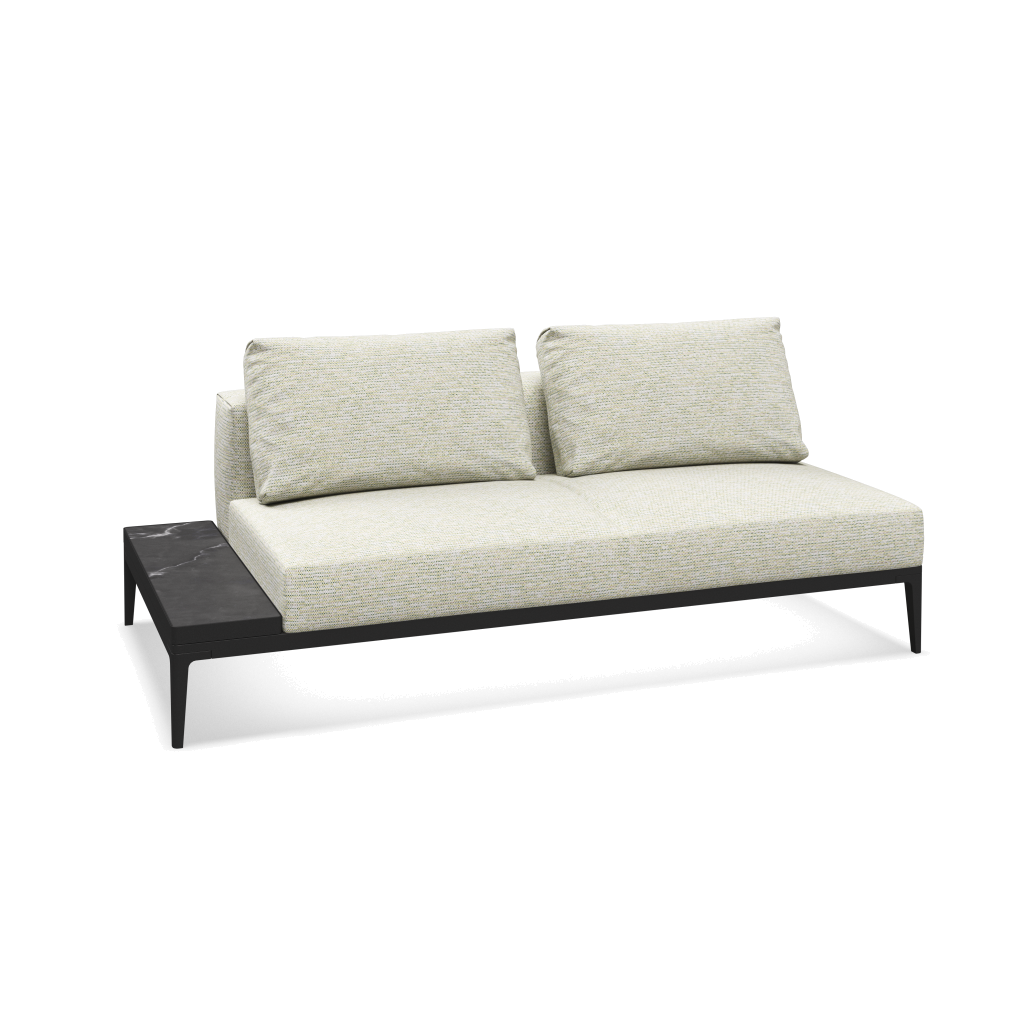 Grid eindelement met tafel keramisch - Meteor Nero met Zenith Stem