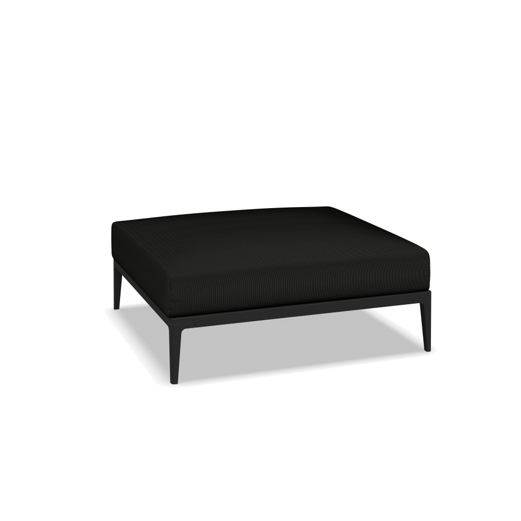 Grid ottoman - Meteor met Cameron Anthracite