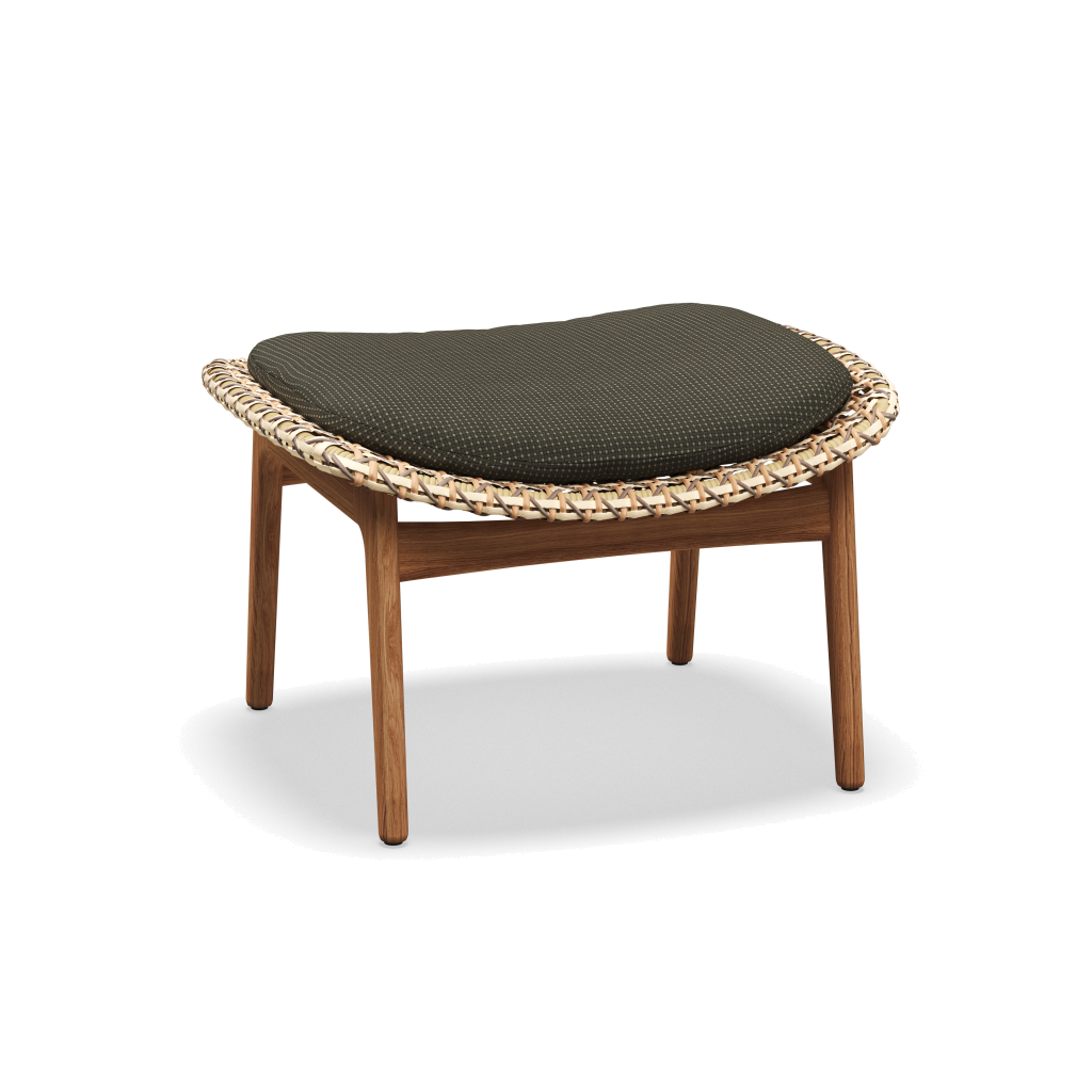Kay Ottoman — Harvest Wicker met Robben Charcoal