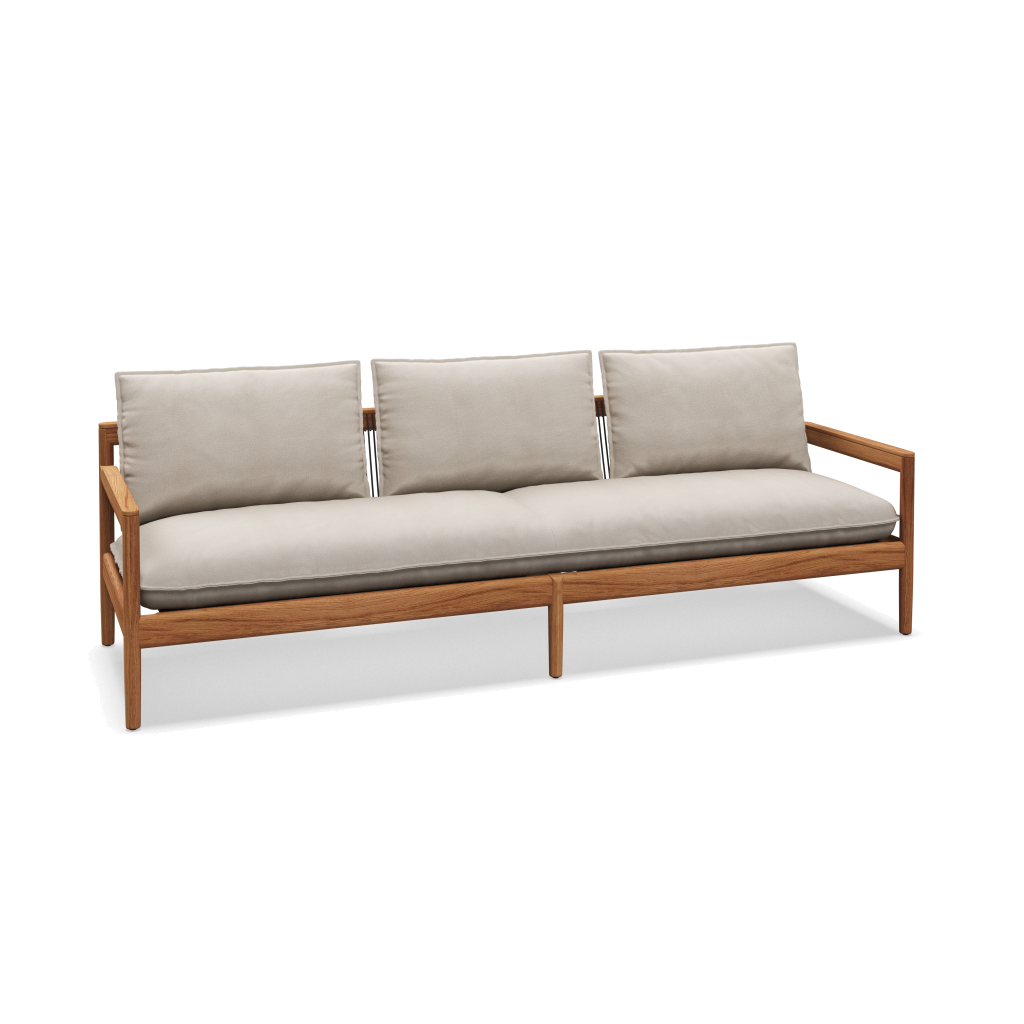 Saranac 3-Seater Sofa — Blend Linen