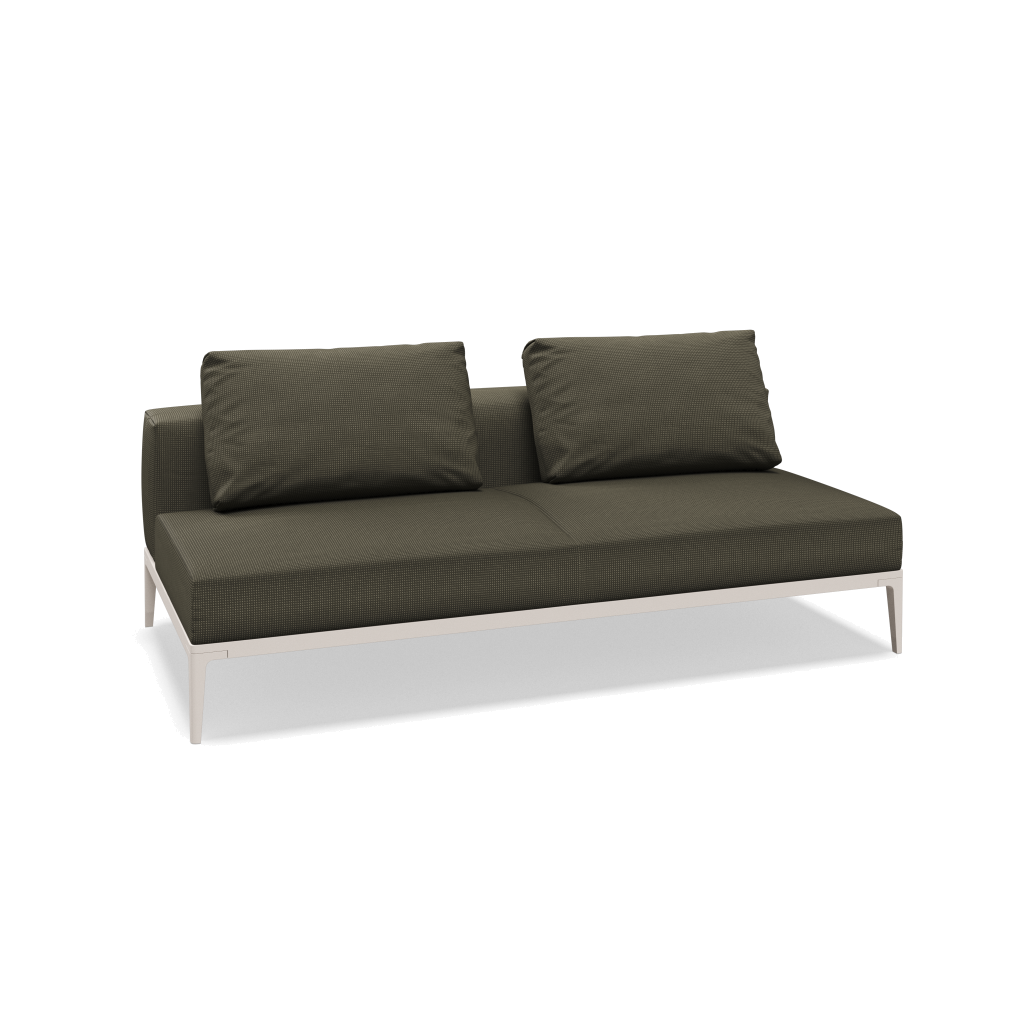 Grid midden element - Bone met Robben Charcoal