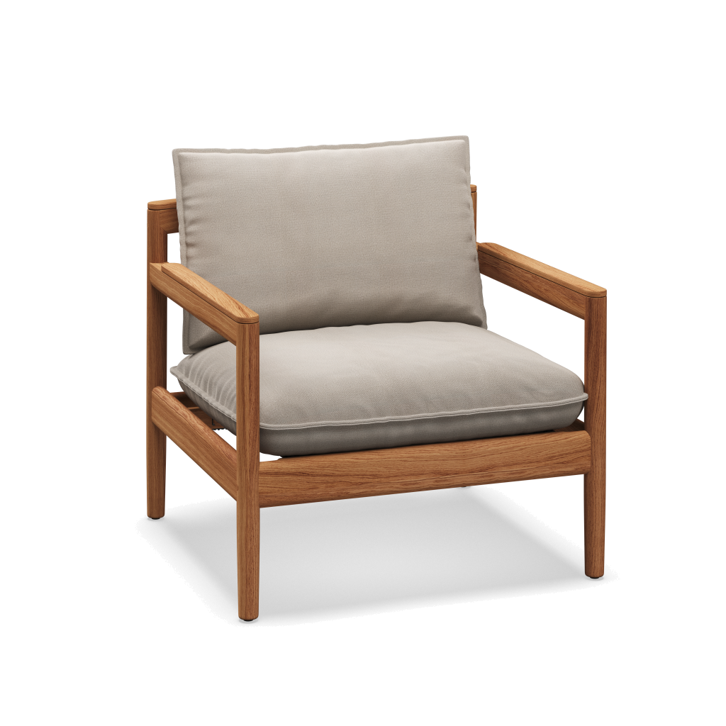 Saranac Lounge Chair — Blend Linen