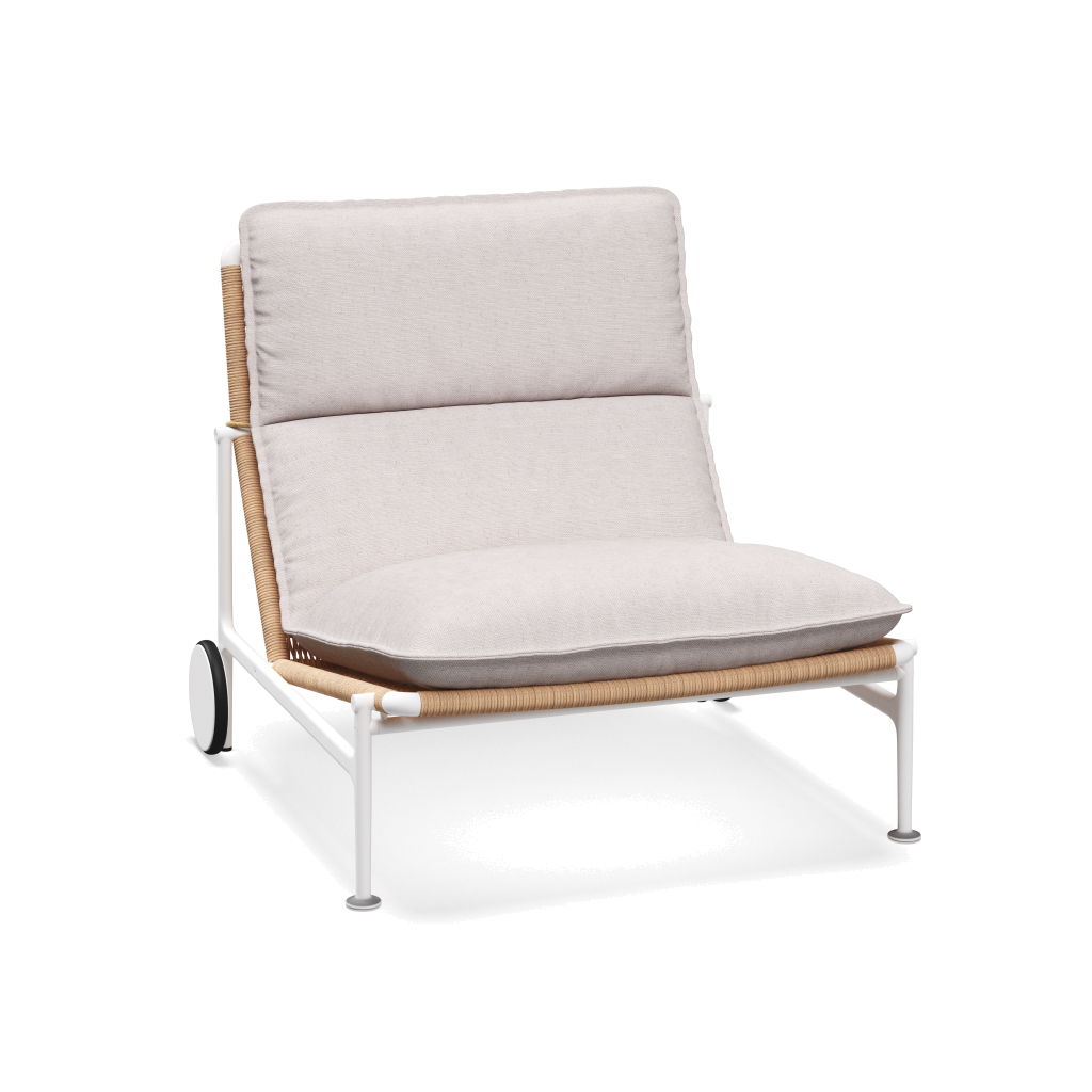 Zenith loungestoel — White Wheat met Ground Beach