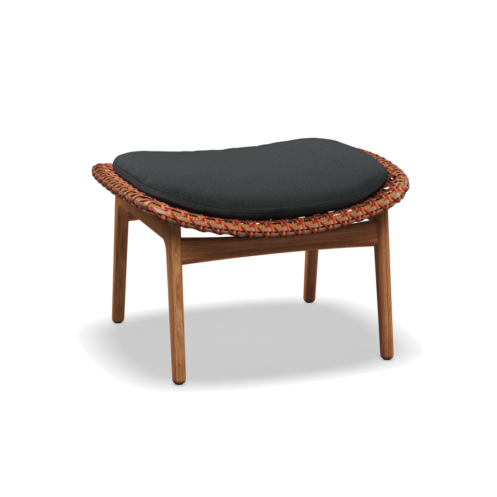 Kay Ottoman — Copper Wicker met Castillo Shadow