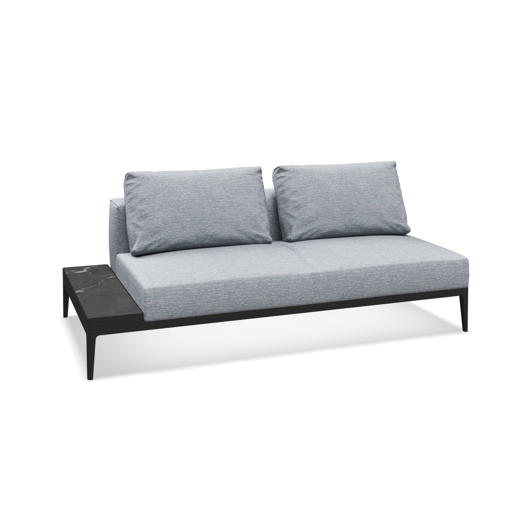 Grid eindelement met tafel keramisch - Meteor Nero met Zenith Sky