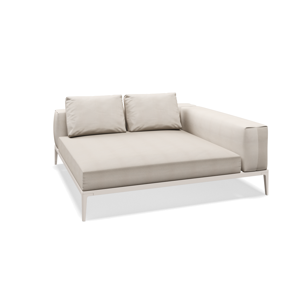 Grid chill-element - Bone met Blend Linen