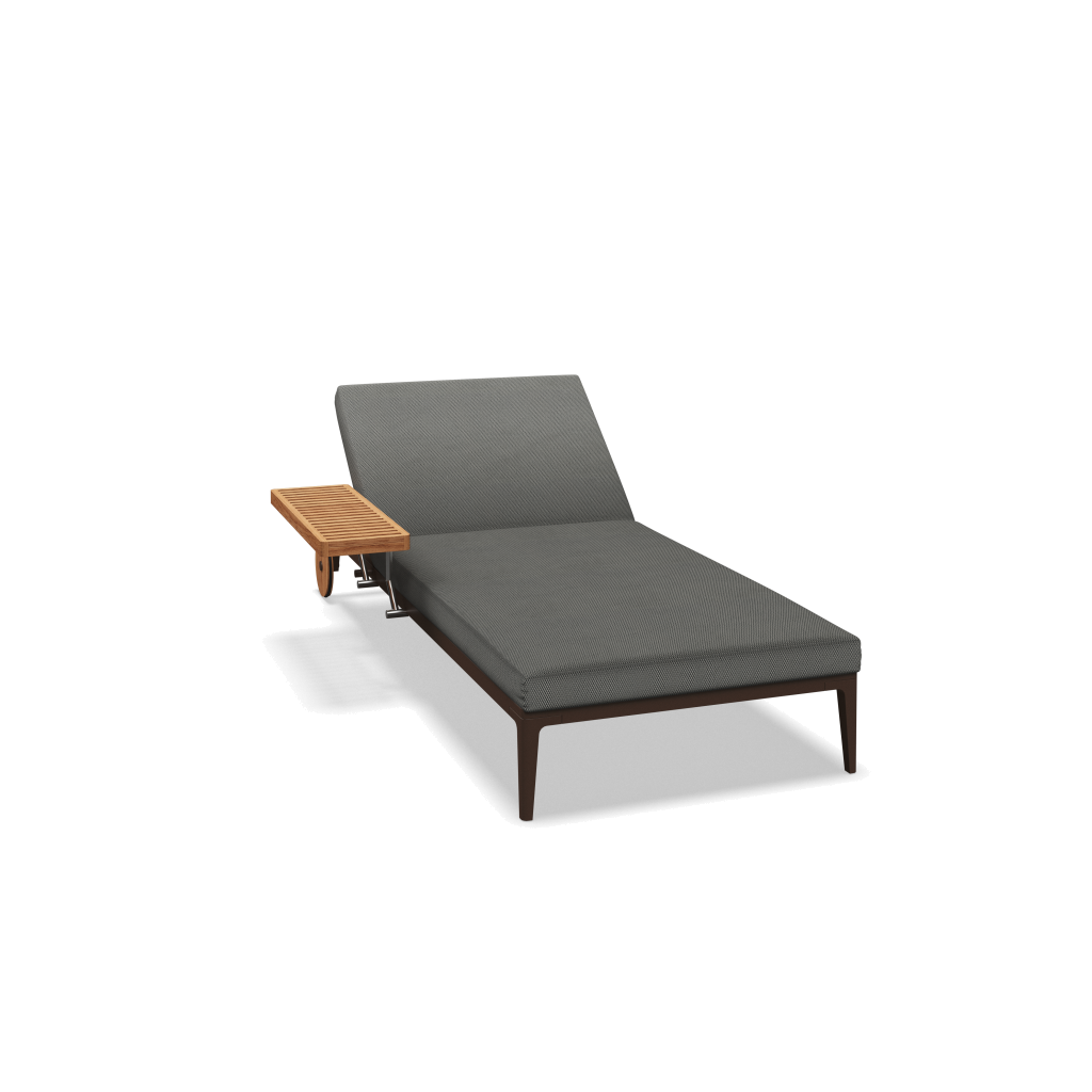 Grid ligbed - Java Natural Teak met Lopi Charcoal
