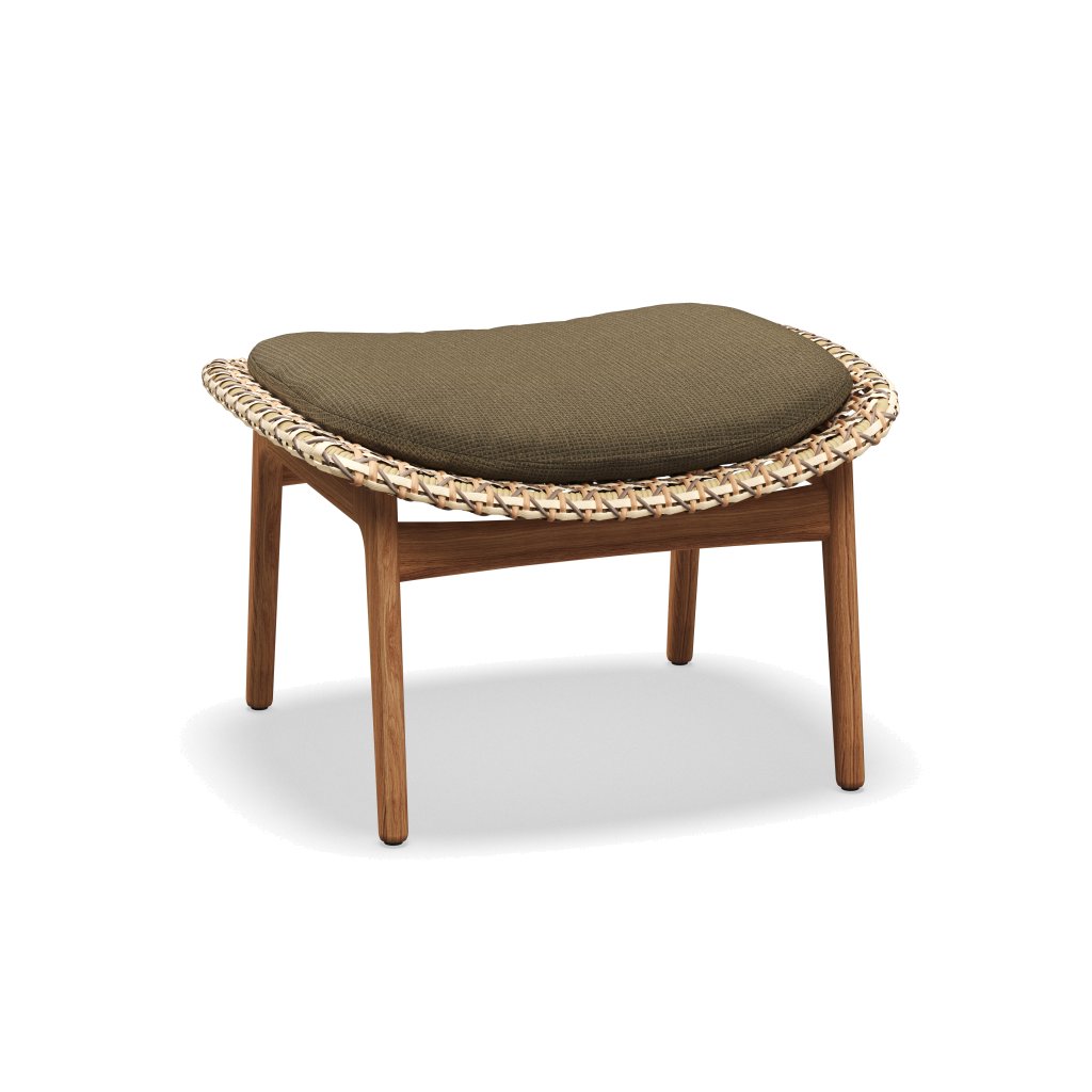 Kay Ottoman — Harvest Wicker met Loom 3 Castlerock