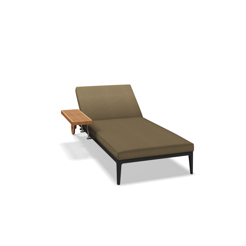 Grid ligbed - Meteor Natural Teak met Loom 3 Castlerock