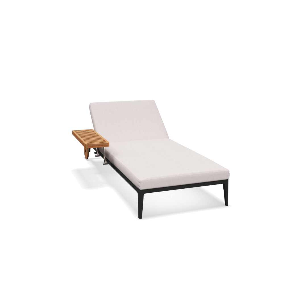 Grid ligbed - Meteor Natural Teak met Ground Beach
