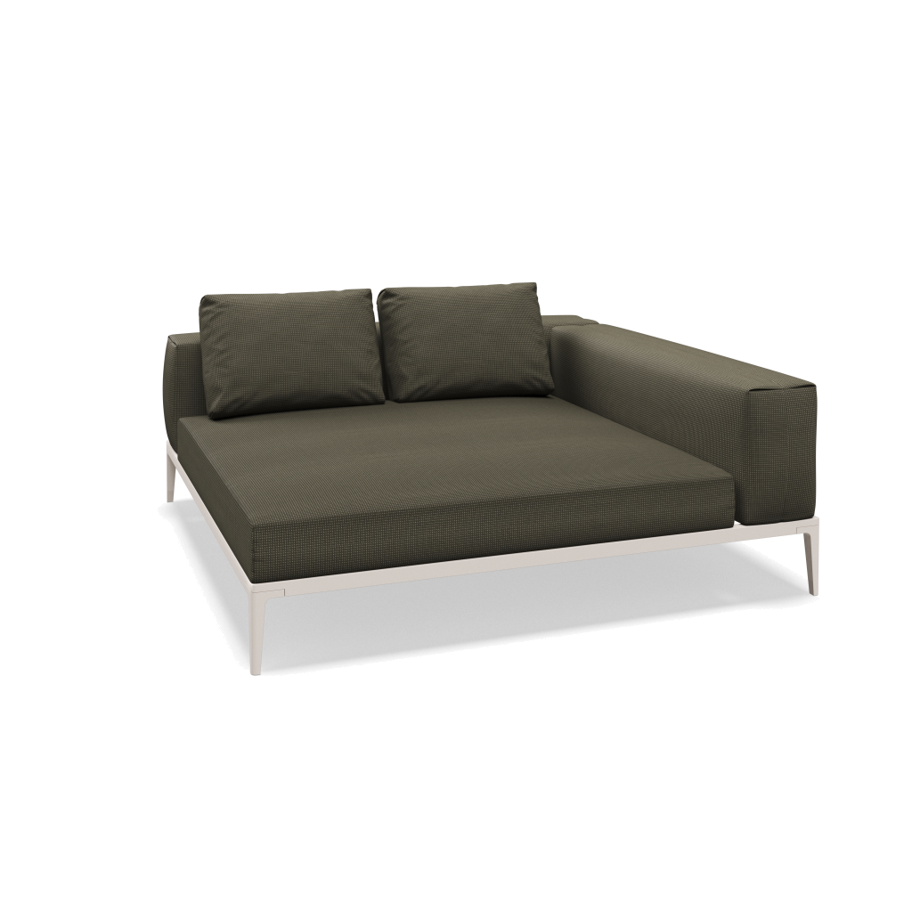 Grid chill-element - Bone met Robben Charcoal