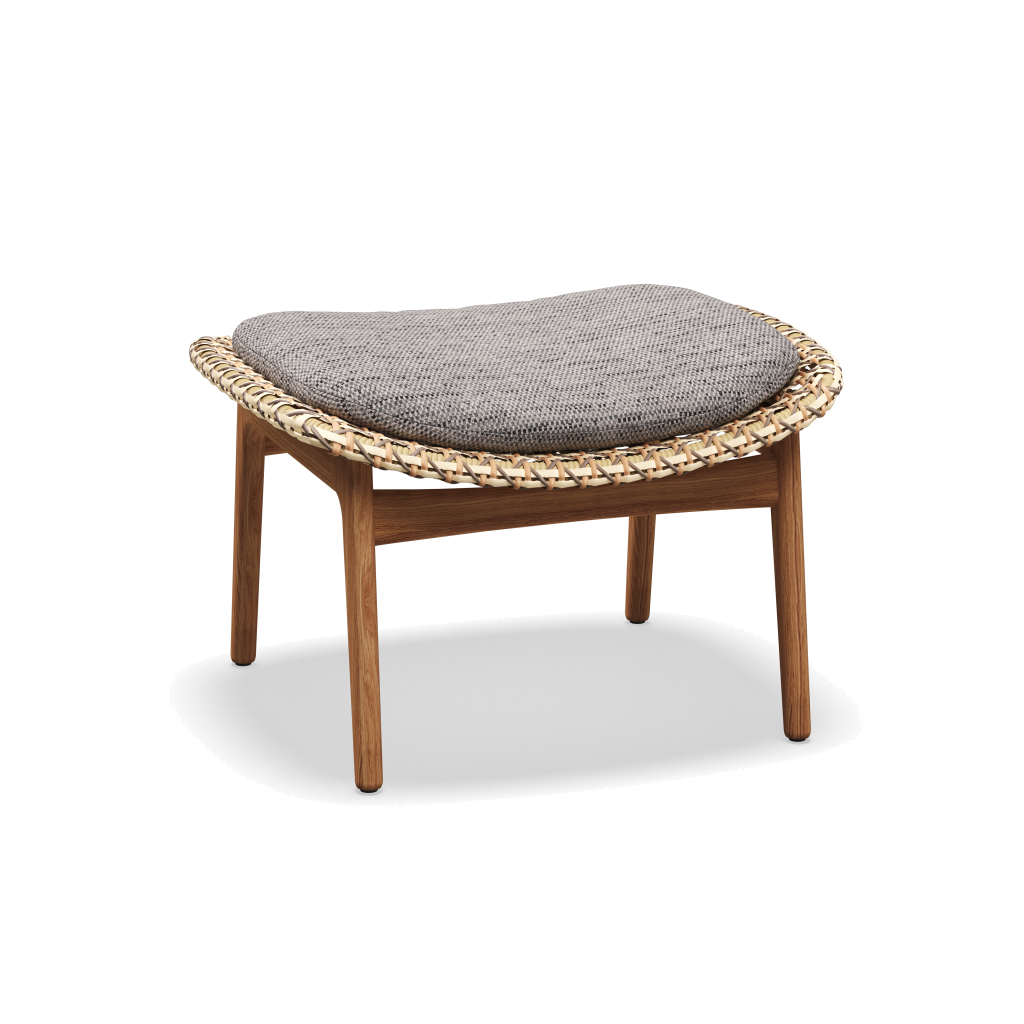 Kay Ottoman — Harvest Wicker met Zenith Pebble