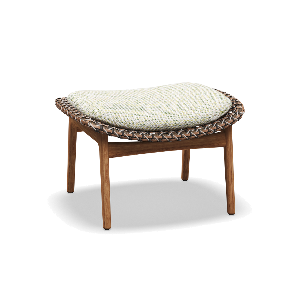 Kay Ottoman — Brindle Wicker met Zenith Stem