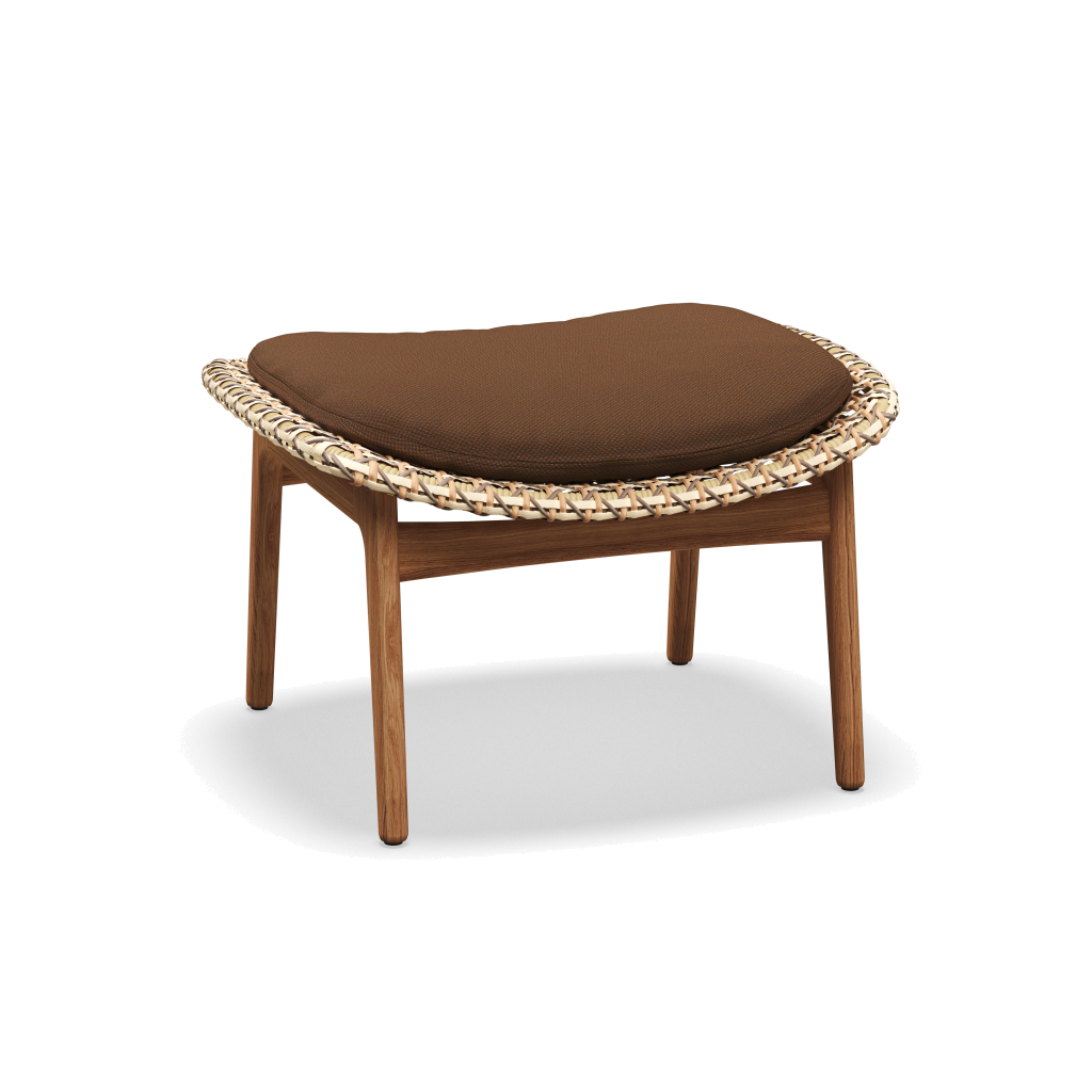 Kay Ottoman — Harvest Wicker met Ravel Ginger