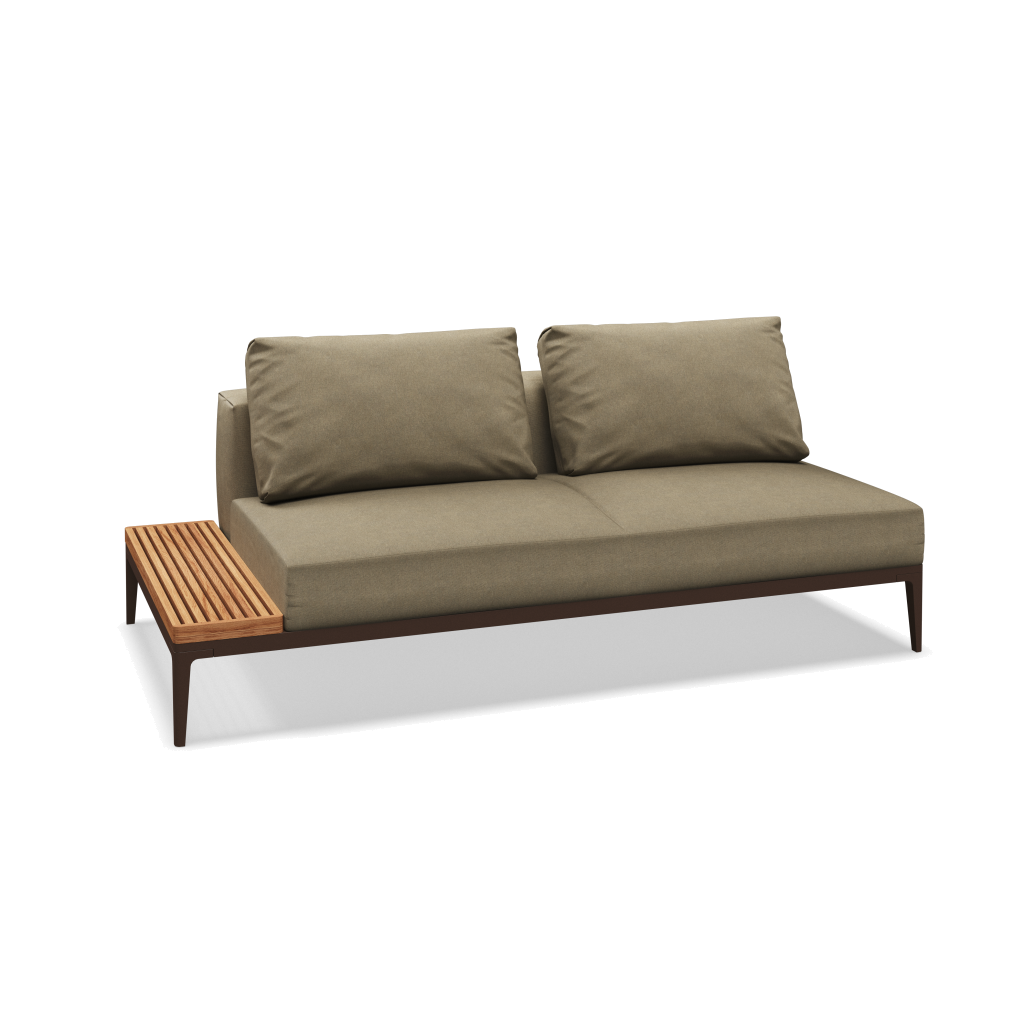 Grid eindelement met tafel teak - Java Natural Teak met Heritage Ashe