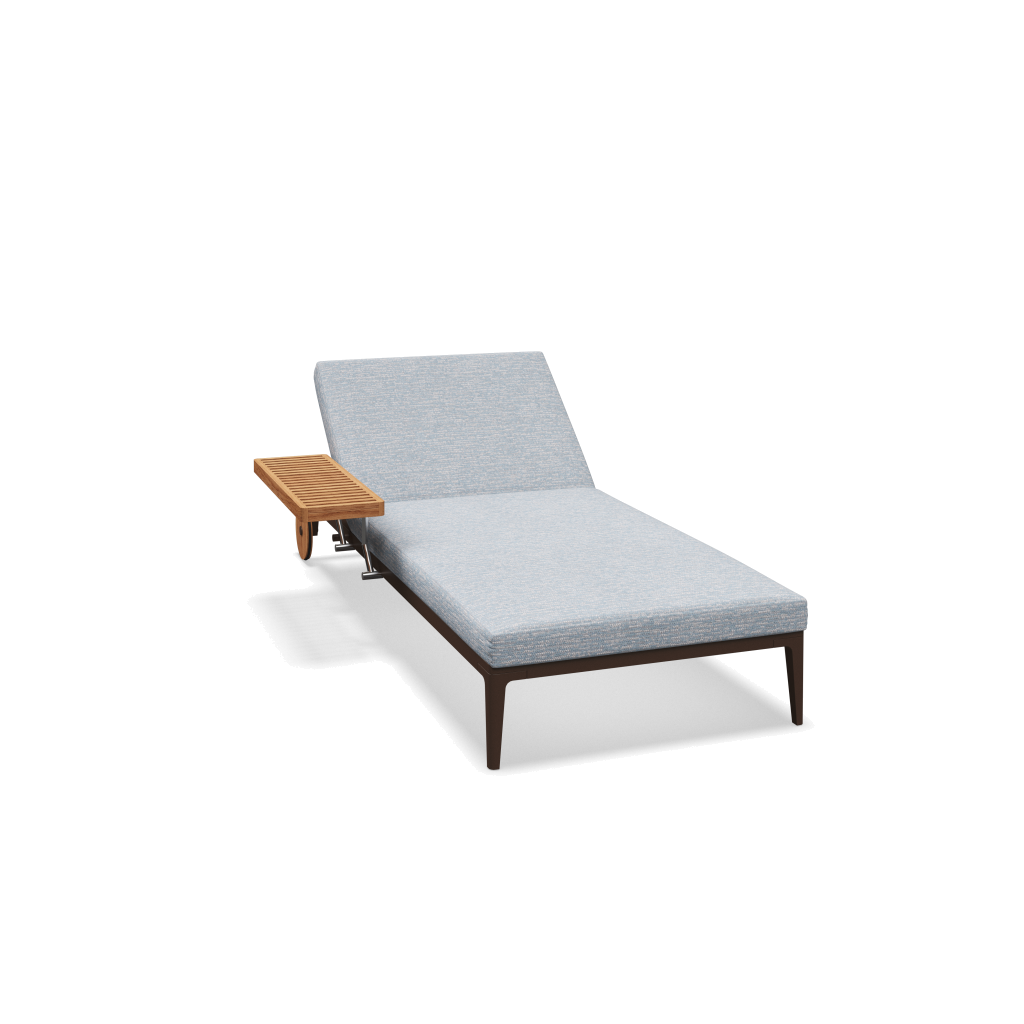 Grid ligbed - Java Natural Teak met Zenith Sky