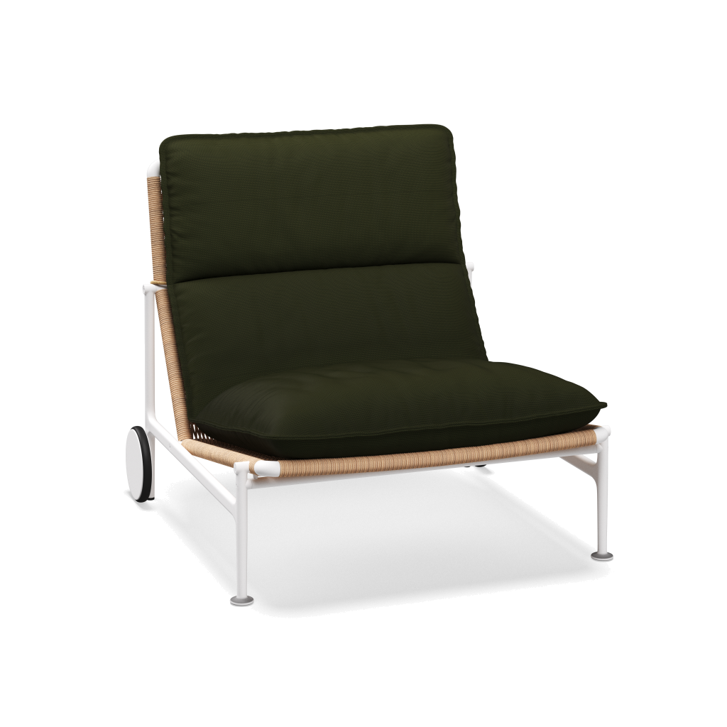 Zenith loungestoel — White Wheat met Fife Olive