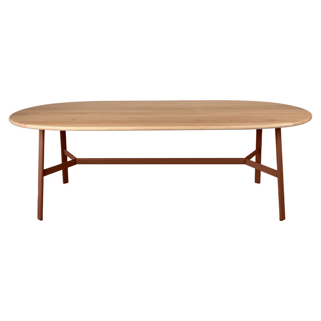 So'o oval oak table 221 × 95 cm