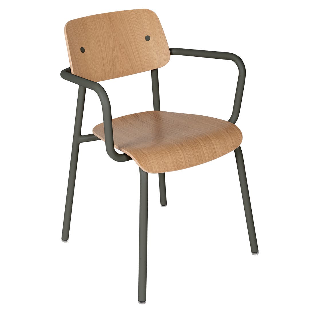 Study oak armchair