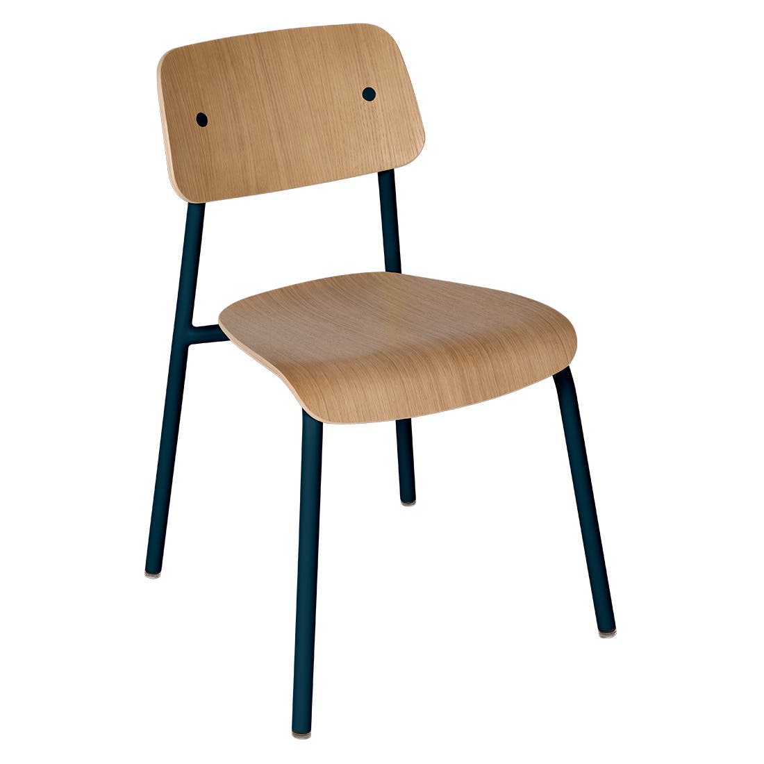 Studie eiken stoel