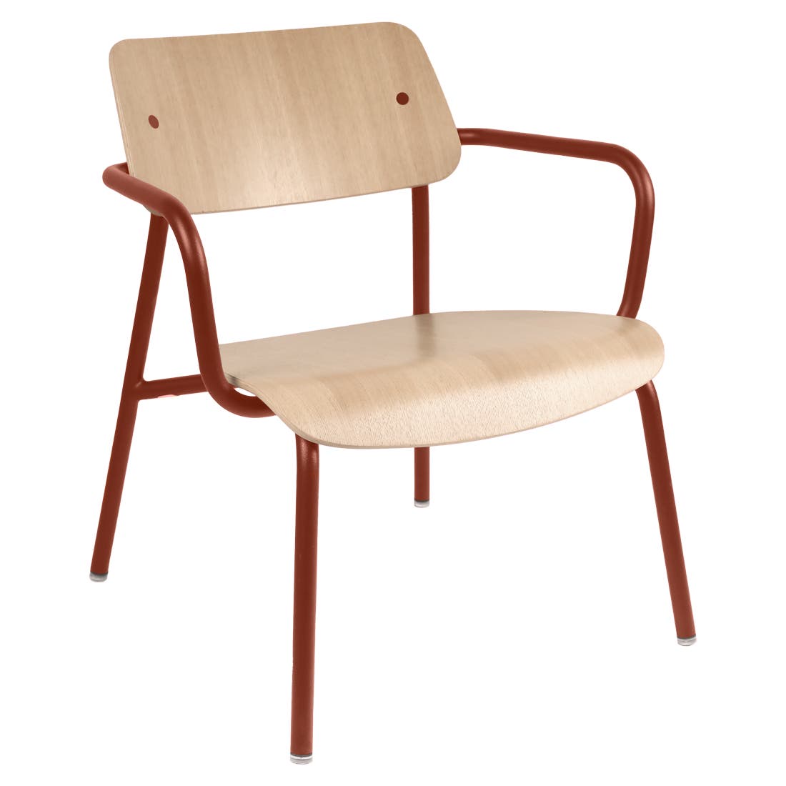 Studie eiken loungefauteuil