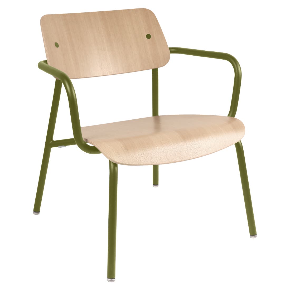 Studie eiken loungefauteuil