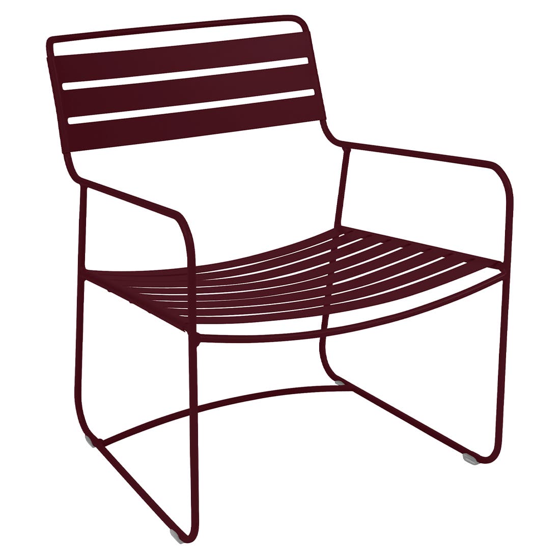 Striking low armchair