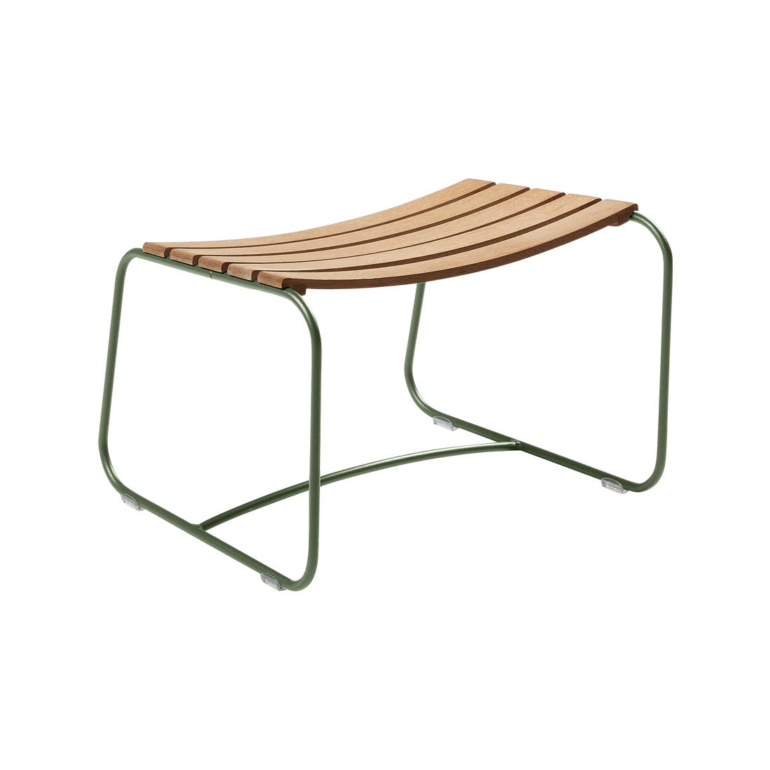 Striking teak footstool