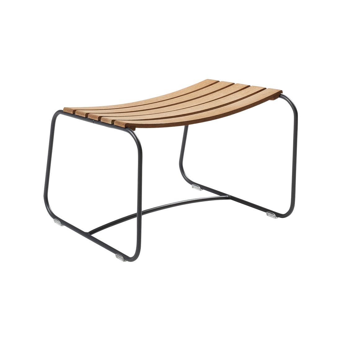 Striking teak footstool