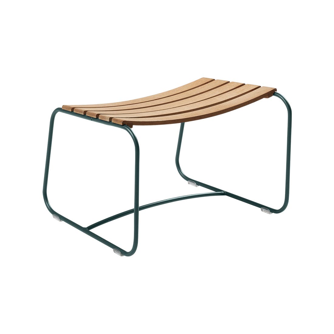 Striking teak footstool