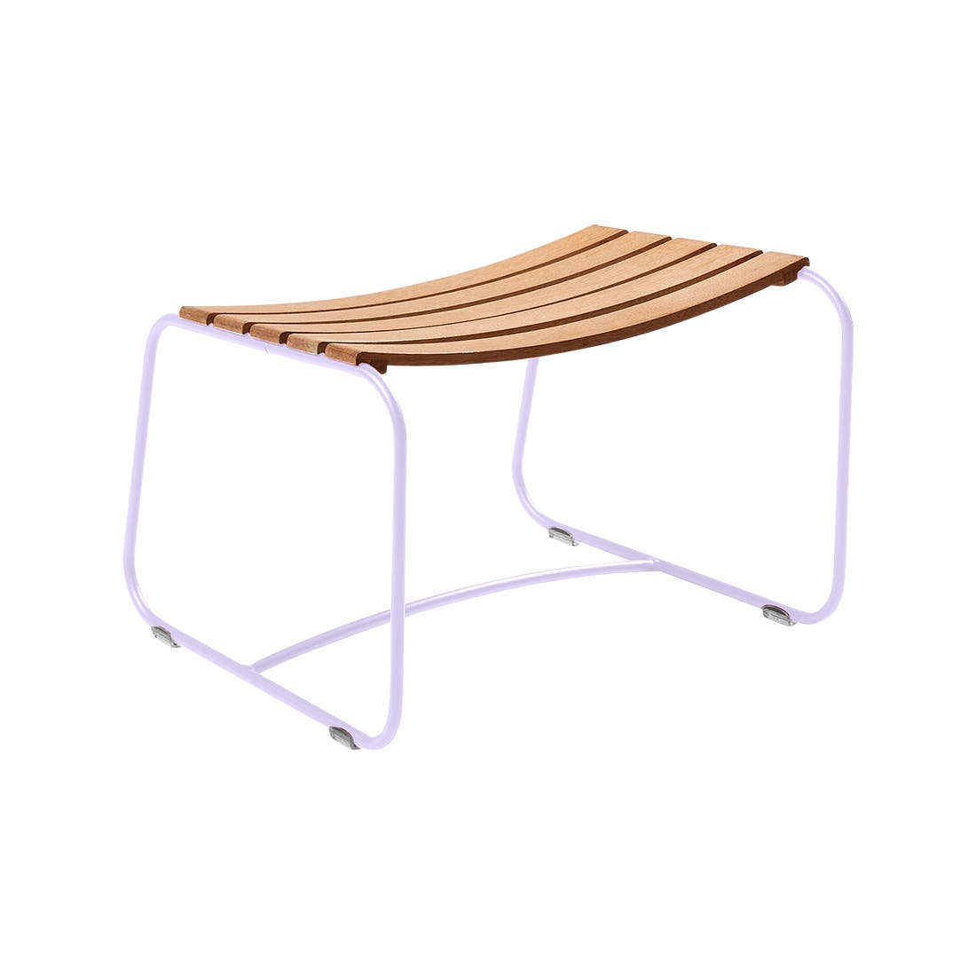 Striking teak footstool