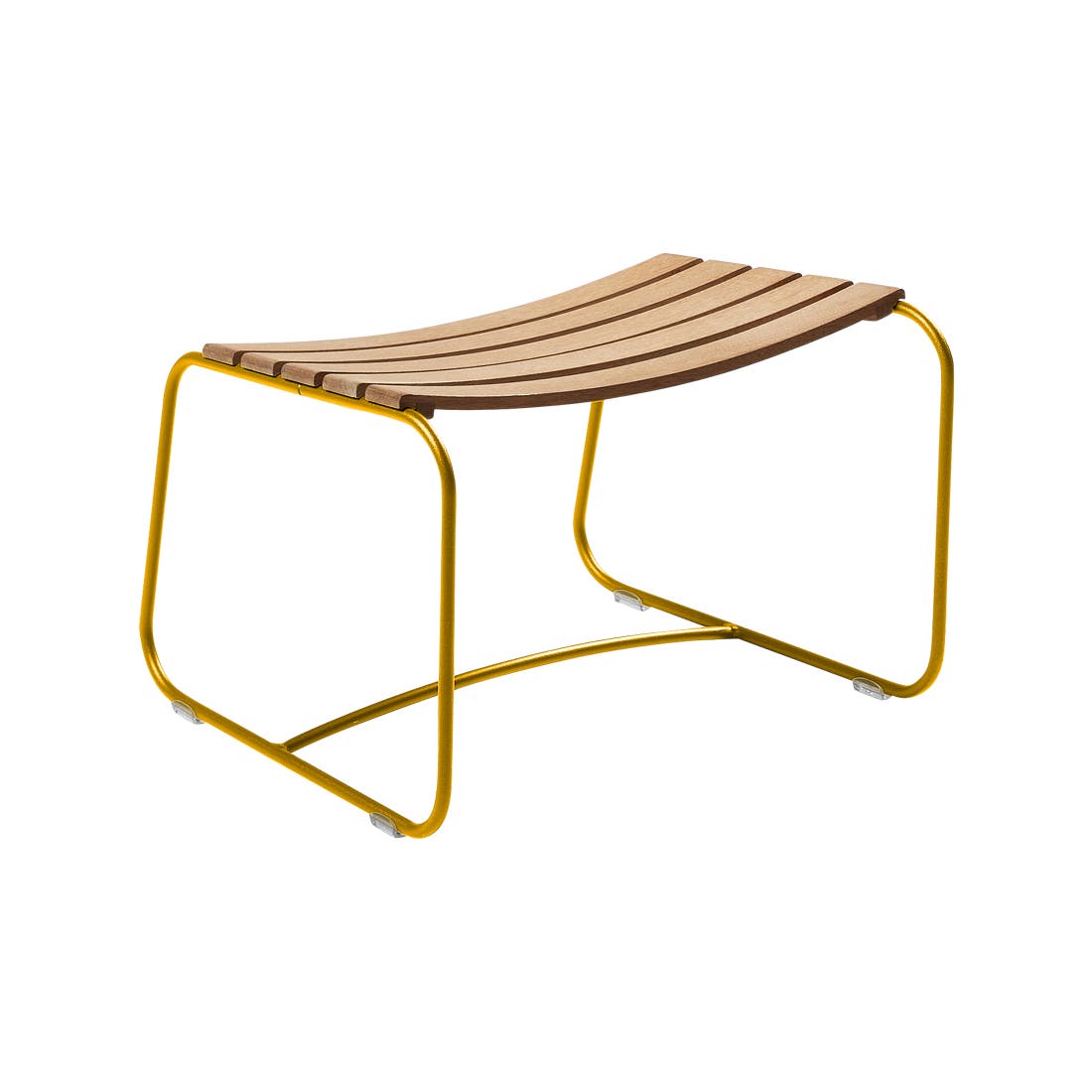 Striking teak footstool