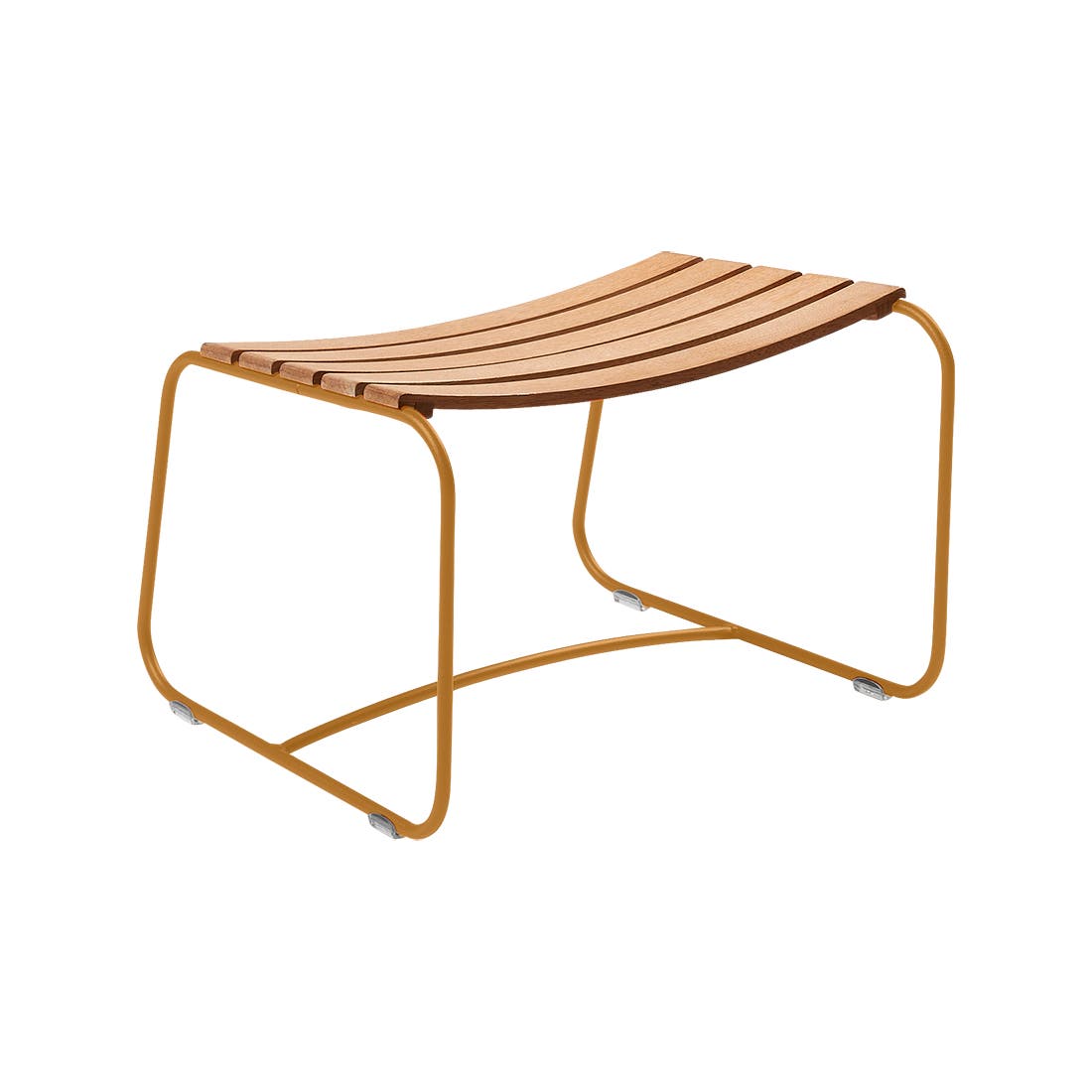 Striking teak footstool