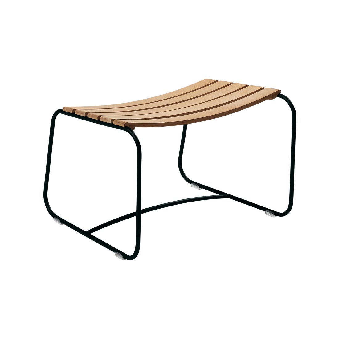 Striking teak footstool